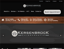 Tablet Screenshot of kersenbrockchiropractic.com